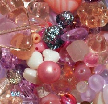 Northern Bead Deluxe 50 gram Rose Pink Mix