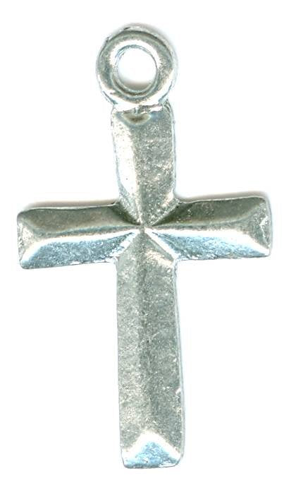 1 26x15mm Plain Antique Silver Cross Pendant