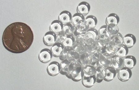 50 3x8mm Crystal Rondelle Beads