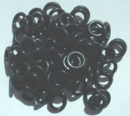 100 10mm Black Rubber Rings