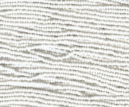 1 Hank of 10/0 Opaque White Seed Beads