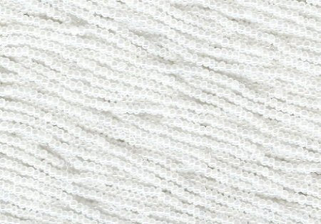 1 Hank of 10/0 White Pearl Seed Beads