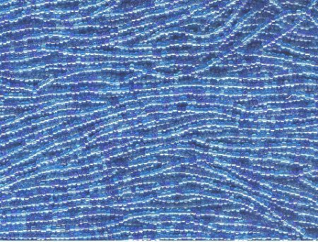 1 Hank of 11/0 Aqua Lustre Mix