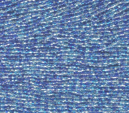 1 Hank of 11/0 Aqua Silver Lined Mix
