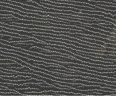 1 Hank of 11/0 Opaque Black Seed Beads