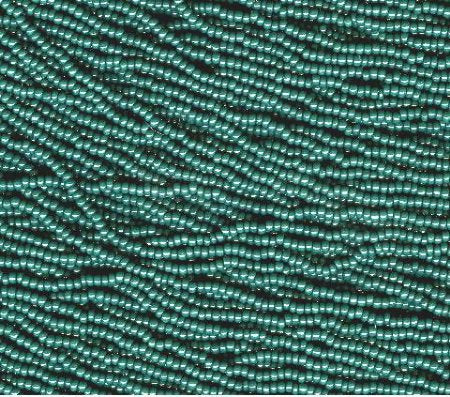 1 Hank of 11/0 Opaque Dark Green Seed Beads