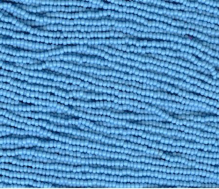 1 Hank of 11/0 Opaque Light Blue Seed Beads