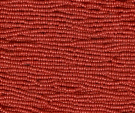 1 Hank of 11/0 Opaque Medium Red Seed Beads