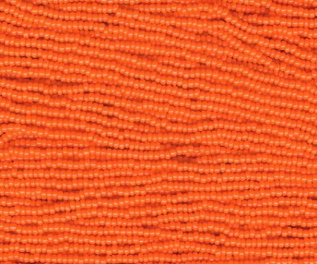 1 Hank of 11/0 Opaque Orange Seed Beads