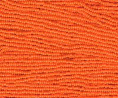 1 Hank of 11/0 Opaque Orange Seed Beads