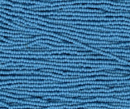 1 Hank of 11/0 Opaque Turquoise Blue Seed Beads