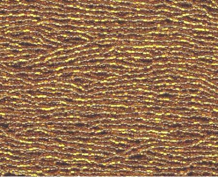 1 Hank of 11/0 Silver Lined Brown Seed Beads