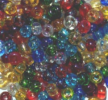 20 Gram Vial of 2/0 Transparent Lustre Iris AB Multi Mix