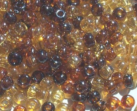 20 Gram Vial of 2/0 Mixed Topaz Lustre