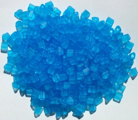 50g 4x4mm Matte Aqua Triangles