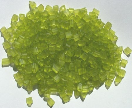 50g 4x4mm Matte Olive Triangles