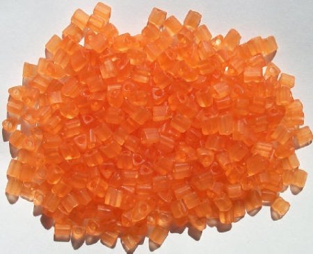 50g 4x4mm Matte Orange Triangles