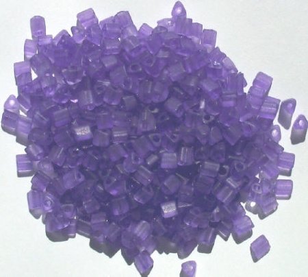 50g 4x4mm Matte Purple Triangles