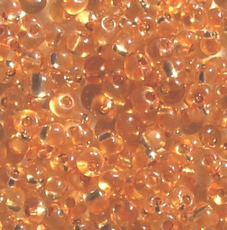 25g 5/0 Silverlined Gold Topaz Fringe Drops