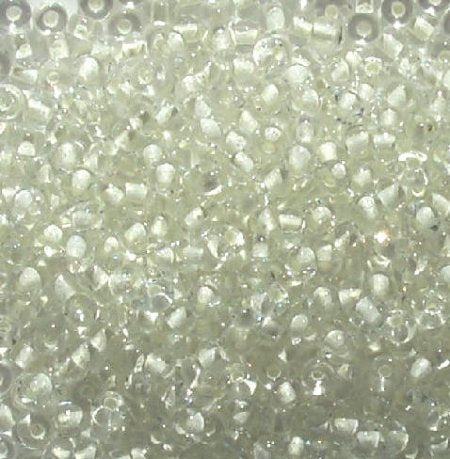 50g 6/0 Glow-in-the-Dark Lined Crystal Seed Beads