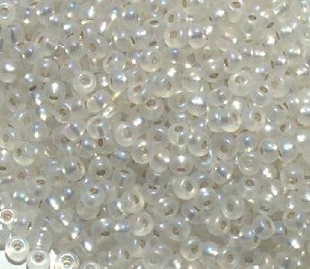 50g 6/0 Silver Lined Matte Crystal Iris