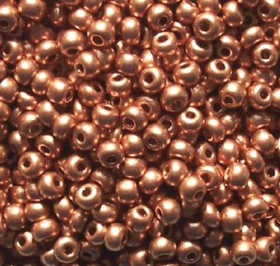 50g 6/0 Metallic Light Copper Seed Beads