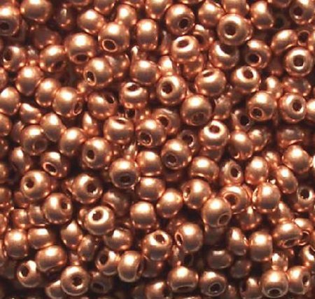50g 6/0 Metallic Light Copper Seed Beads