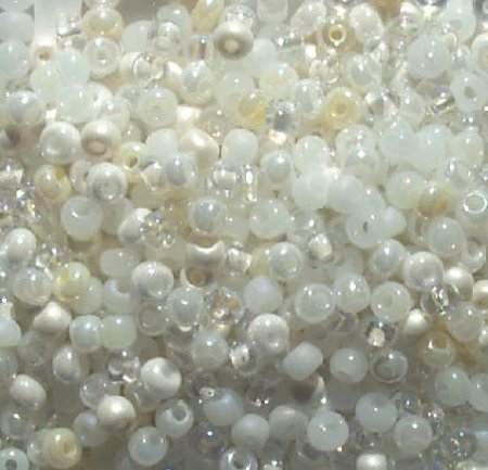50g 6/0 White Multi Mix