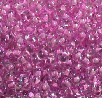 50g 6/0 Pink Lined Crystal Seed Beads