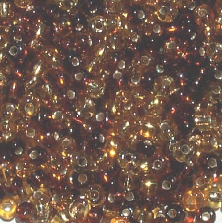 50g 6/0 Silver Lined Topaz Multi Mix