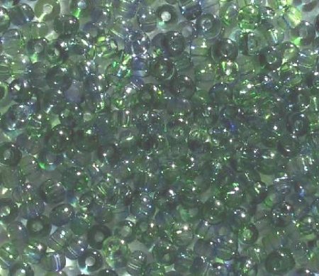 50g 6/0 Transparent Crystal Green Purple