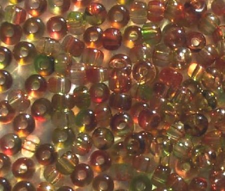 50g 6/0 Transparent Crystal Lime Strawberry