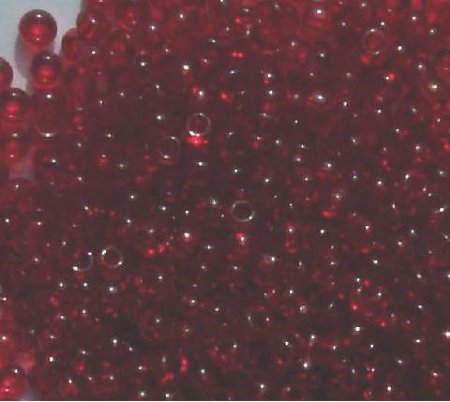 50g 6/0 Transparent Garnet