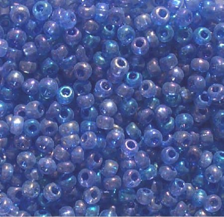 50g 6/0 Transparent Iris Light Sapphire