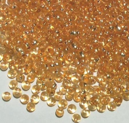 25g 8/0 Silver Lined Gold Fringe Drops