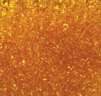 50 Grams of 8/0 Transparent Topaz Seed Beads