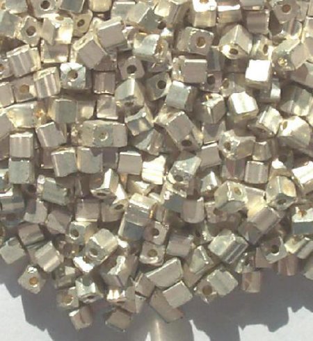 50g 3x3mm Silver Tiny Cubes