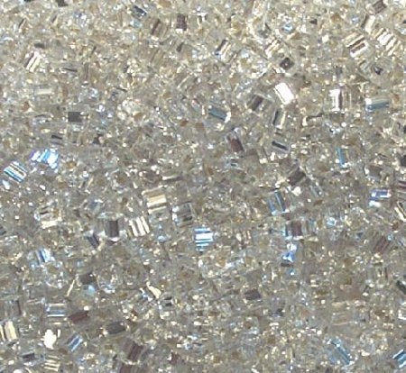 50g 2.6x2.6mm Silver Lined Crystal Tiny Cubes