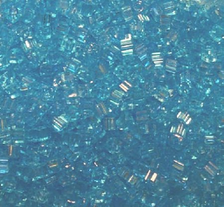 50g 2.6x2.6mm Transparent Aqua Tiny Cubes