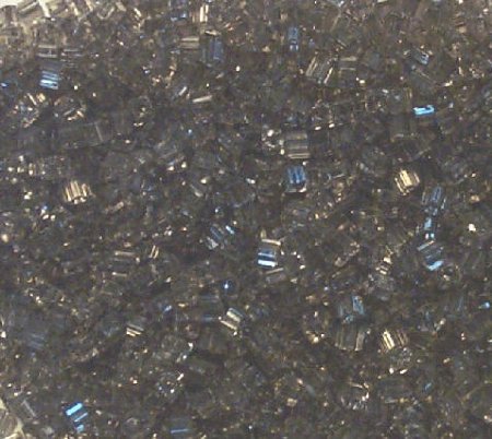 50g 2.6x2.6mm Transparent Black Diamond Tiny Cubes