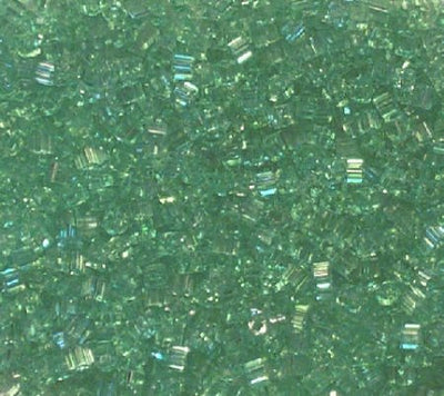 50g 2.6x2.6mm Transparent Green Tiny Cubes