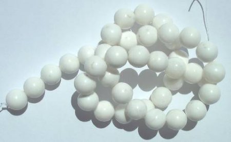 16 inch strand of 10mm Round Mother Of Pearl