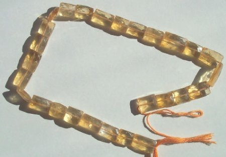 1 16x11mm Faceted Citrine Chiclet