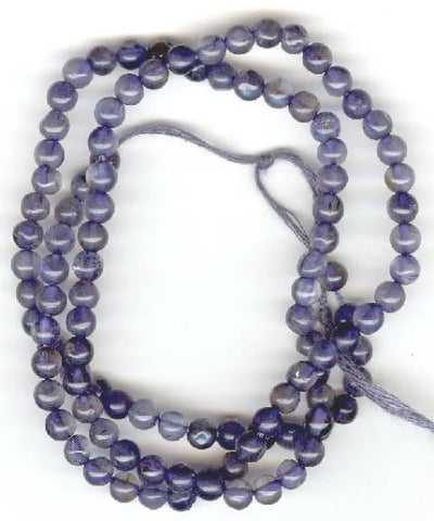 16 inch strand of 4mm Round Iolite