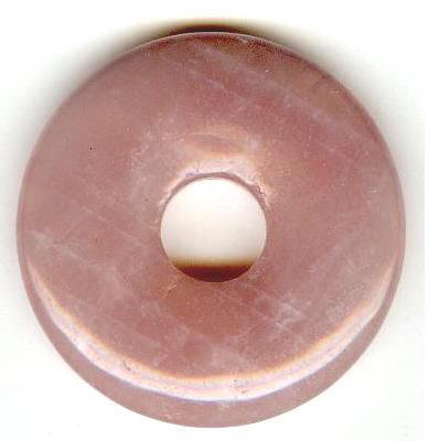 1 30mm Rose Quartz Donut