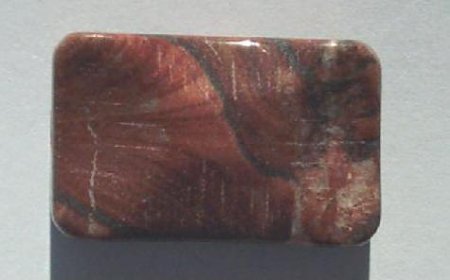 1, 23 to 25mm x20mm x9mm Mahogany Obsidian Pinched Rectangle