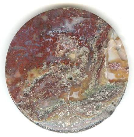 1 35x7mm Breciated Jasper Coin
