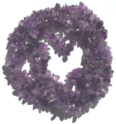 36 inch strand of Amethyst Chips