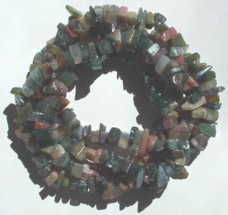 36 inch strand of Fancy Jasper Chips