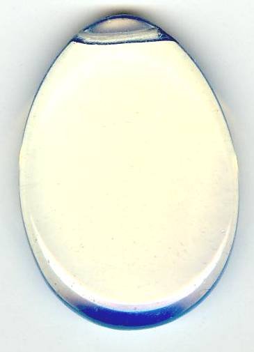 1 37x28x6mm Flat Tear Drop Sea Opal